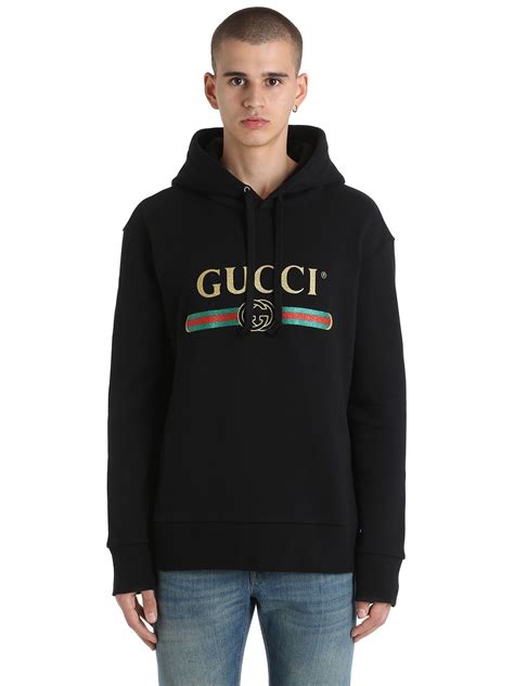 gucci black wolf hoodie